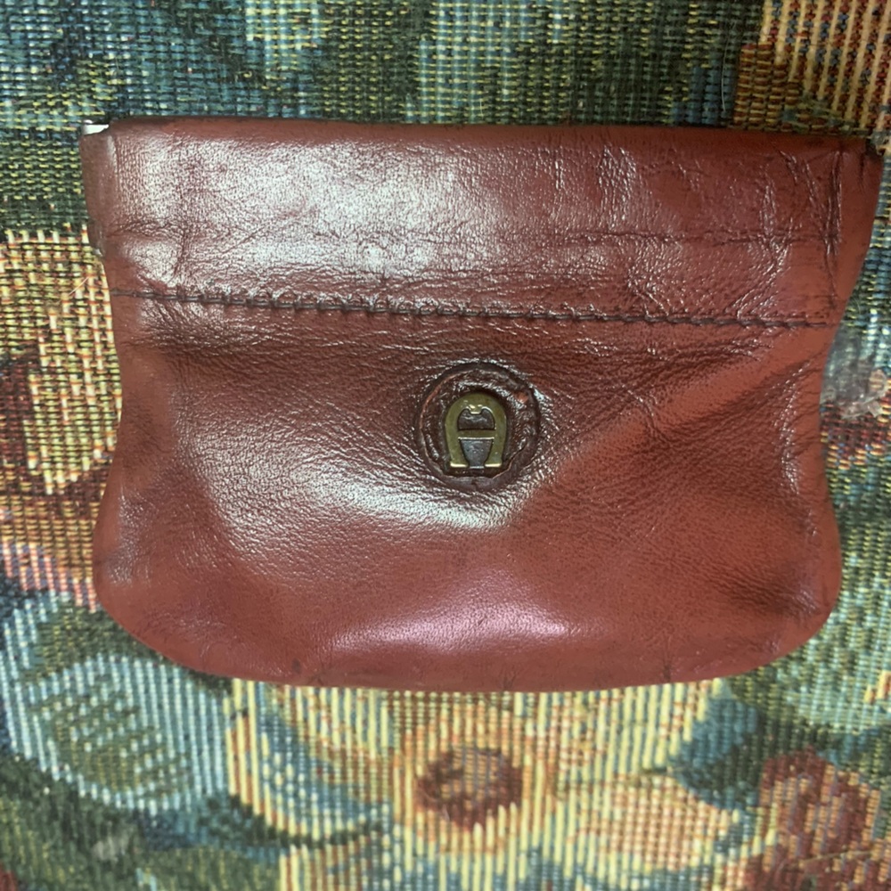 Vintage Aigner Leather Coin Case
